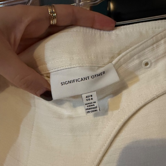 Significant Other Frankie Pant in Cream US Size: 4 - Picture 7 of 9